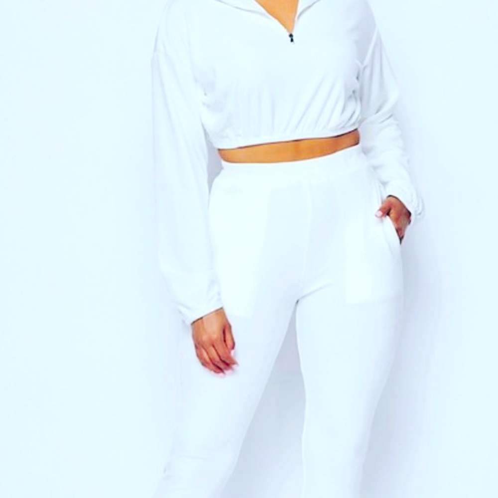 Two piece white set